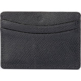 Hook & Albert Pebble Grain Card Holder Wallet | Black LCHPL-BLK-OS