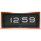 LEFF Amsterdam Brick Wall/Desk Clock | Copper/Black