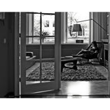 LEFF Amsterdam Brick Wall/Desk Clock | Stainless Steel/White