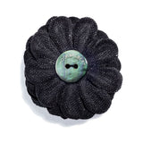 Hook & Albert Rebel Large Lapel Flower | Black LFDBL15S-BLK-OS