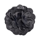 Hook & Albert Rebel Large Lapel Flower | Black LFDBL15S-BLK-OS