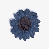 Hook & Albert Two-Tone Lapel Flower Pin | Large Mitchell LFDDL18S-PRPL-OS