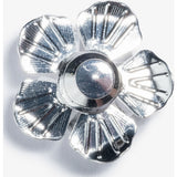 Hook & Albert Metal Lapel Pin | White with Silver LPMF14F-WHSV-OS