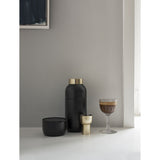 Stelton Collar Steel Cocktail Shaker & Measuring Cup | Black 424