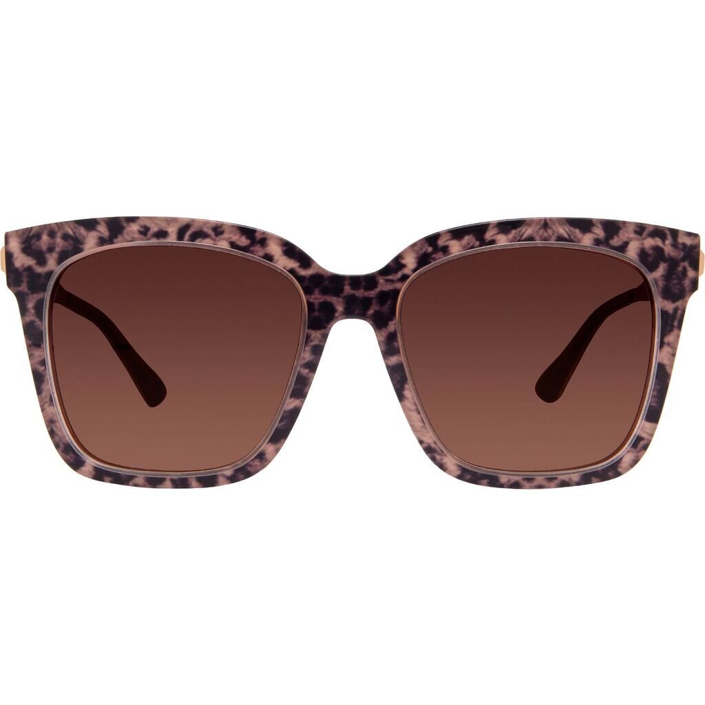 DIFF EYEWEAR - BELLA II - AMBER TORTOISE + BROWN GRADIENT SUNGLASSES New DIFF BELLA Oversized SUNGLASSES - AMBER TORTOISE  main image 4