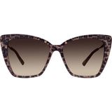 DIFF Eyewear Becky II Polarized Sunglasses | Leopard Tortoise + Brown Gradient Lens