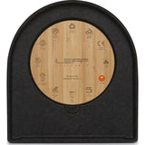 LEFF Amsterdam Felt Table Clock | Black/Brass