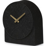 LEFF Amsterdam Felt Table Clock | Black/Brass