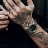 LEFF Amsterdam S42 Tube Date Watch | Steel/Black