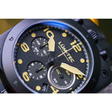 Lum-Tec Bull42 A24 Chronograph Watch | Black Rubber Strap