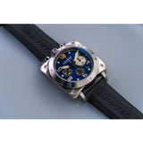 Lum-Tec Bull42 A25 Chronograph Watch | Black Rubber Strap