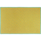 Zuzunaga Labyrinth Golden Ocre Throw Blanket | Cotton