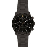 traser H3 Ladytime Black Chronograph Watch | Steel Strap 100298
