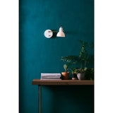 Seed Design Laito Opal Large Wall Lamp - White Opal Glass/Matt Brass