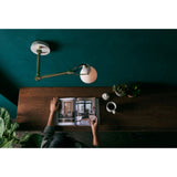 Seed Design Laito Opal Large Wall Lamp - White Opal Glass/Matt Brass