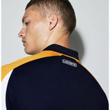 Lacoste Men's Ultra Dry Pique Polo | Blue/Pomelo-White-Na Dh9480_Crt Xxl