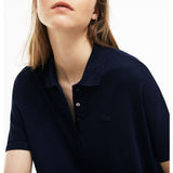 Lacoste Women's Modern Fit Flowing Stretch Cotton Pique Polo | Black_XL(XL)