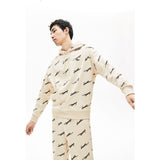 Lacoste Men's Live Hooded Print Fleece Sweatshirt