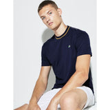 Lacoste Men's Ultra Dry Tee | Blue/White-Pomelo Th9464_Epf Xl