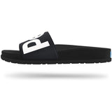 People Footwear Mens Lennon Slide Sandal | Really Black/Picket White