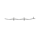 The Line City Skyline Wall Art Silhouette