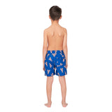 Tom & Teddy Boy's Lobster Swim Trunk | Mid Blue/Pink