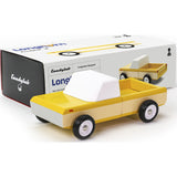 Candylab Longhorn Pick Up Truck Wooden Toy | Orange Yellow M2001