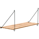 We Do Wood Loop Shelf | Black Steel - 02030610