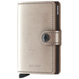 Secrid Mini Wallet | Metallic Champagne Brown
