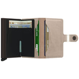 Secrid Mini Wallet | Metallic Champagne Brown