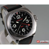 Lum-Tec M60 GMT Watch | Leather Strap
