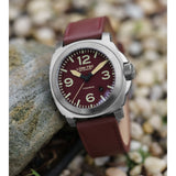 Lum-Tec M77 Titanium Watch | Leather Strap