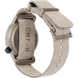 Minus-8 Anza Black Field Watch | Desert Sand Suede P024-017-2Strap-DSB