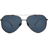 DIFF Eyewear Dash Sunglasses | Matte Black + Solid Grey + Polarized