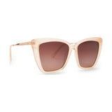 Diff Eyewear Becky Iv Sunglasses | Melon Crush W/ Gold Metal + Brown Gradient