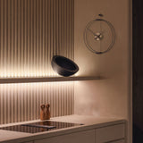 Nomon Micro Barcelona G Wall Clock | Glassfibre/Brass/Walnut