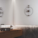 Nomon Micro Barcelona G Wall Clock | Glassfibre/Brass/Walnut