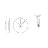 Nomon Micro Anda G Wall Clock | Brass/Walnut