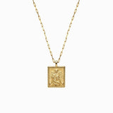 Awe Inspired Mini Lilith Tablet Necklace | Long Adjustable Cable Chain