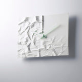 Lemnos Crinkle Clock | White