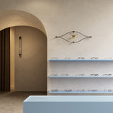 Nomon Mini Look Wall Clock | Fiberglass/Walnut/Brass