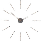 Nomon Mini Merlin 12 T Wall Clock | Graphite Finished Brass/Walnut