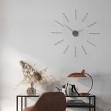 Nomon Mini Merlin 12 T Wall Clock | Graphite Finished Brass/Walnut