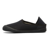 Mahabis Curve Canvas Slippers | Black/Black