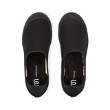 Mahabis Curve Canvas Slippers | Black/Black