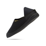 Mahabis Curve Canvas Slippers | Black/Black