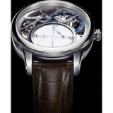 Maurice Lacroix Masterpiece Mysterious Seconds 43mm Watch | White/Brown MP6558-SS001-094