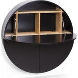 EMKO Multifunctional Pill Cabinet/Desk | Black/Black