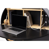 EMKO Multifunctional Pill Cabinet/Desk | Black/Black