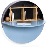 EMKO Multifunctional Pill Cabinet/Desk | Black/Blue